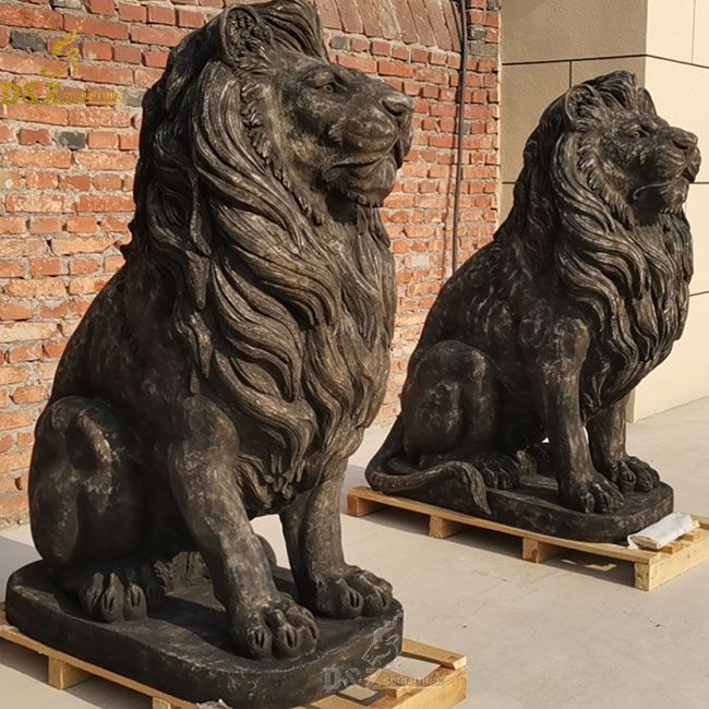 marble lion statue