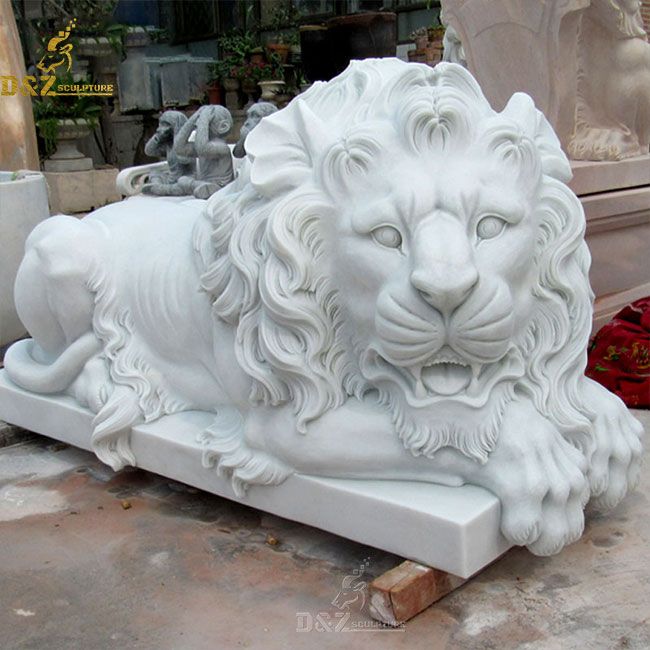 lion statue lying down
