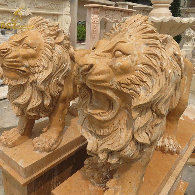 life size lion statue