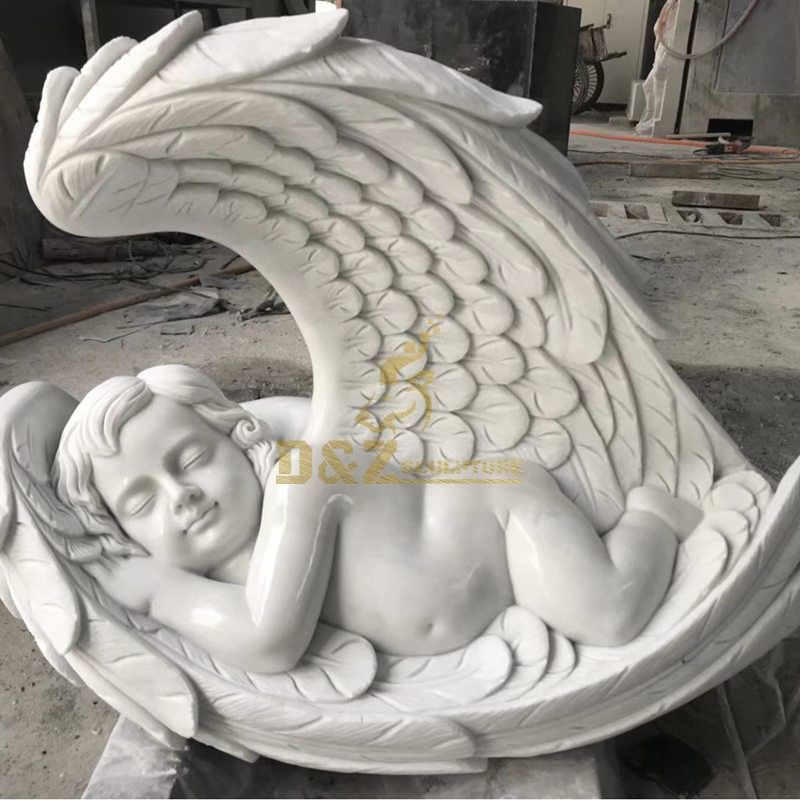 sleeping baby angel statue