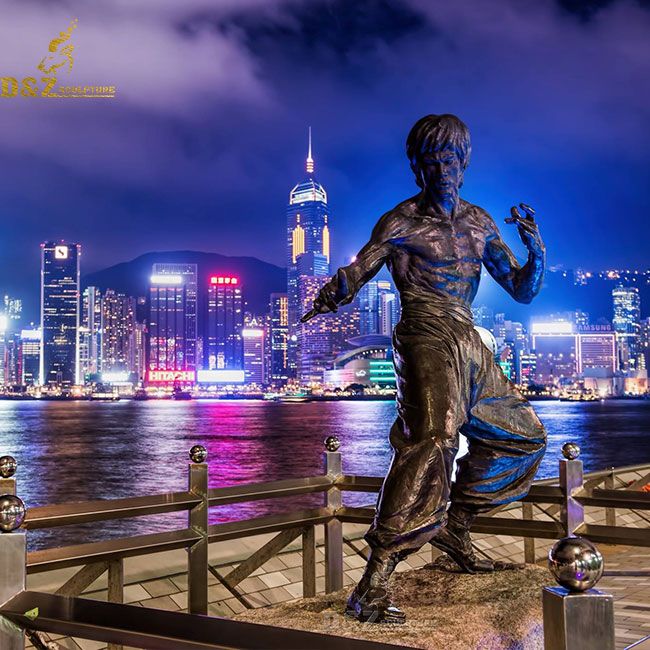 bruce lee statue in hong kong