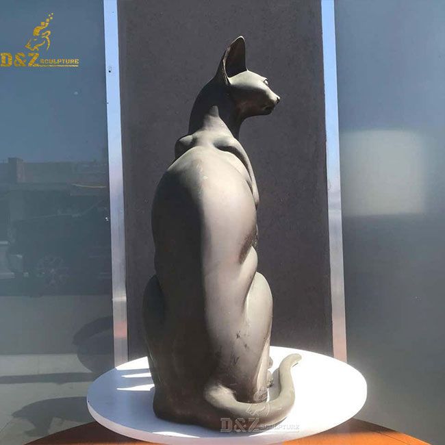 bronze egyptian cat statue