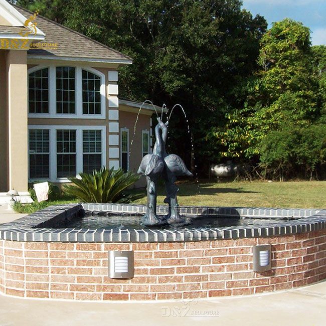 outdoor bird fountain