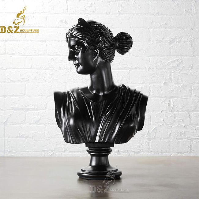 black bust statue