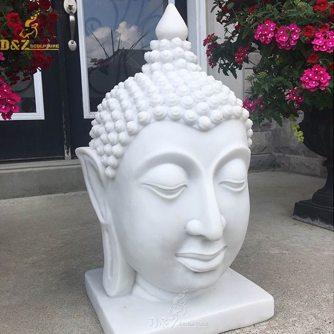 buddha head garden statue