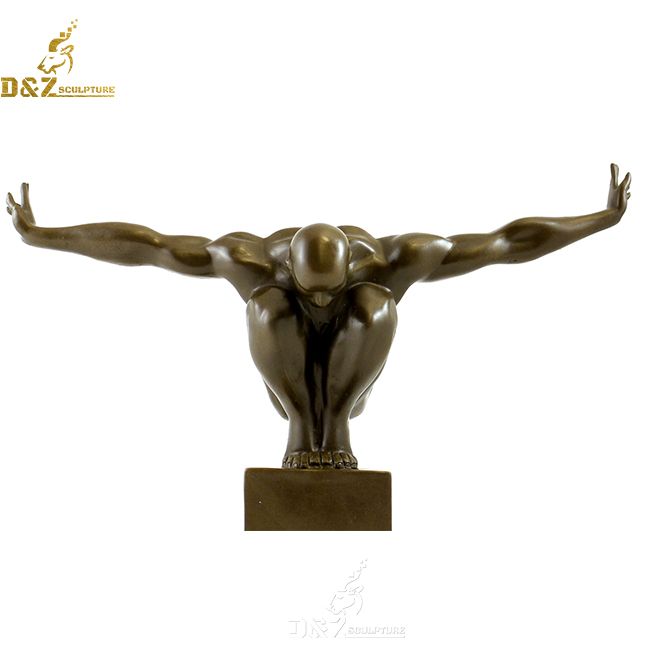 Bronze Man arms outstretched