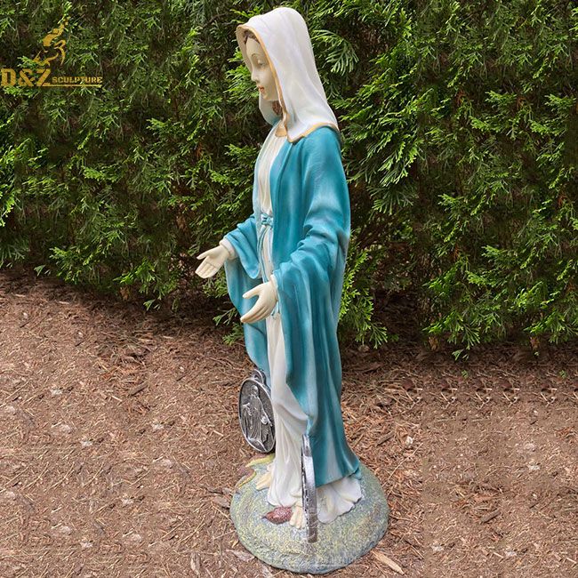 Mary Statue with Miraculous Medal 