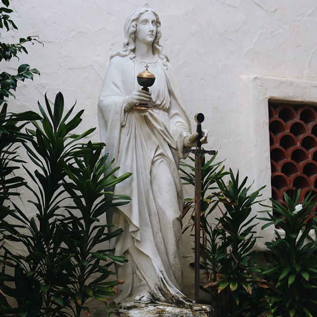 saint barbara statue for sale