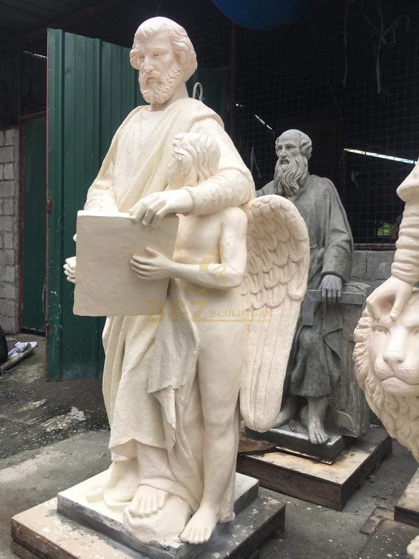 Large marble st Matthew garden statue