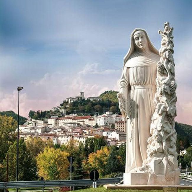 Large st Rita outdoor garden statue for sale