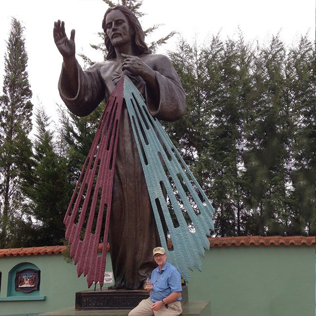 divine mercy garden statue