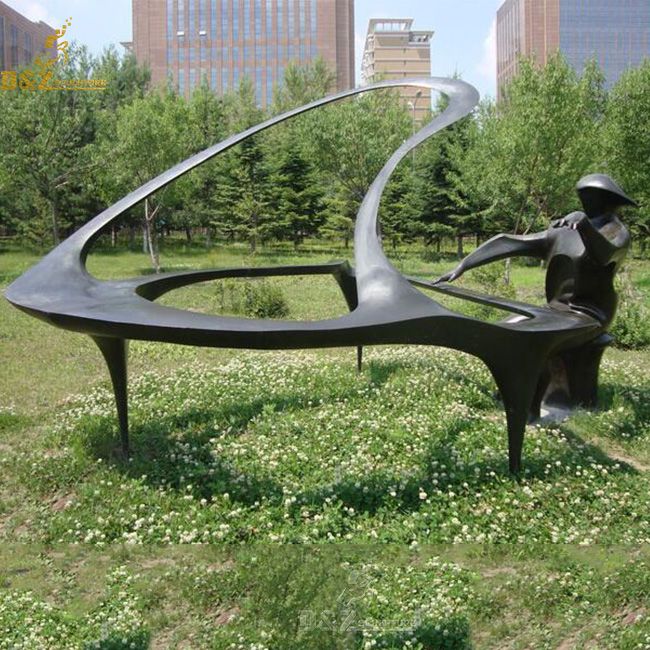 abstract piano statue