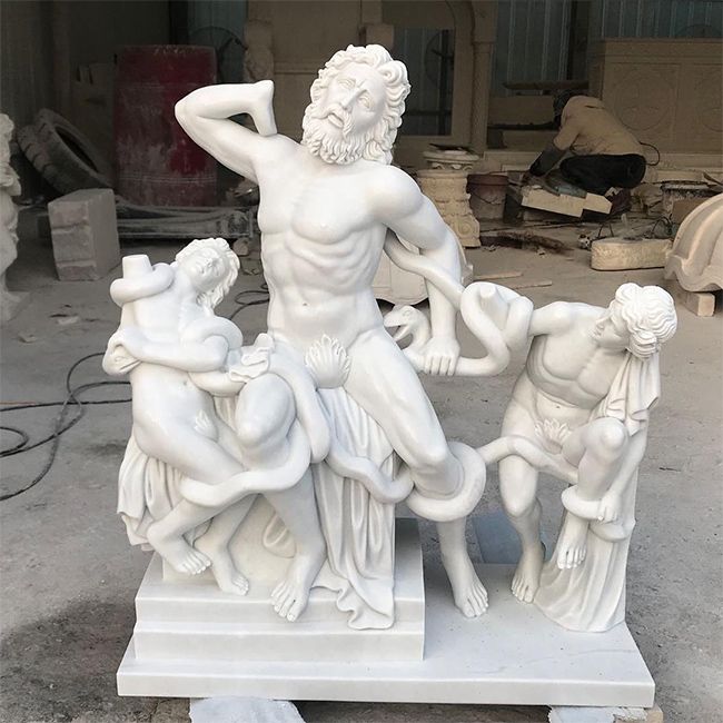 marble laocoon and his sons sculpture