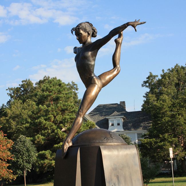 female gymnast sculpture