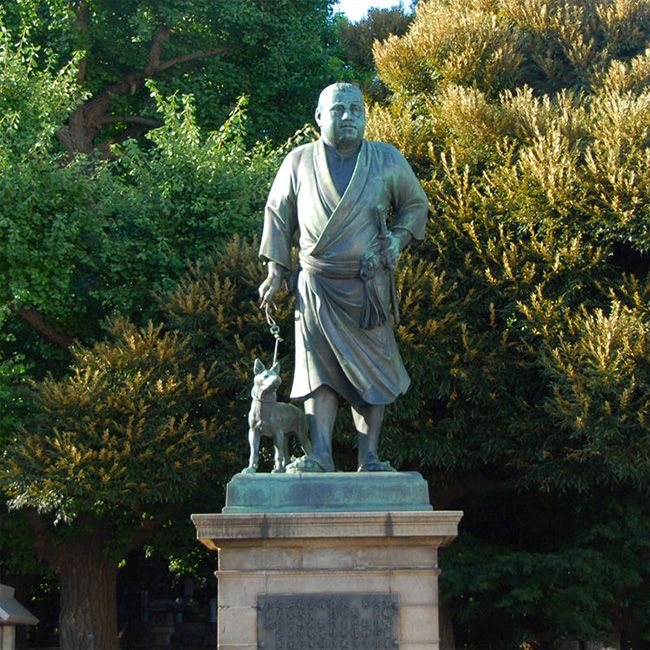 samurai statue japan