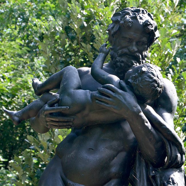 baby bacchus statue