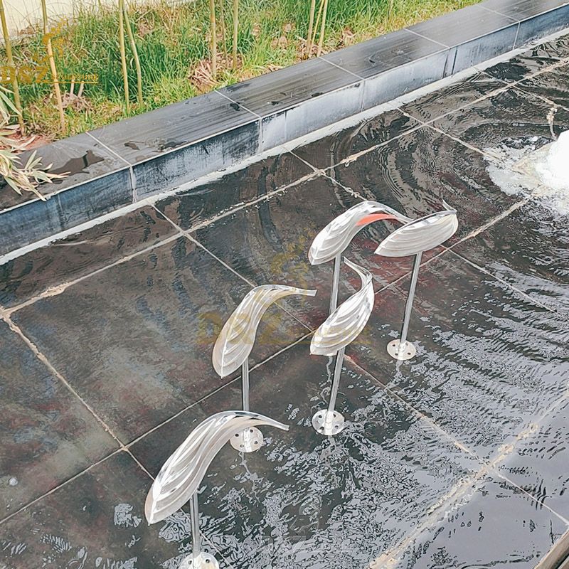 fish pond statues