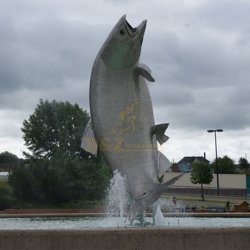 outdoor fish statue