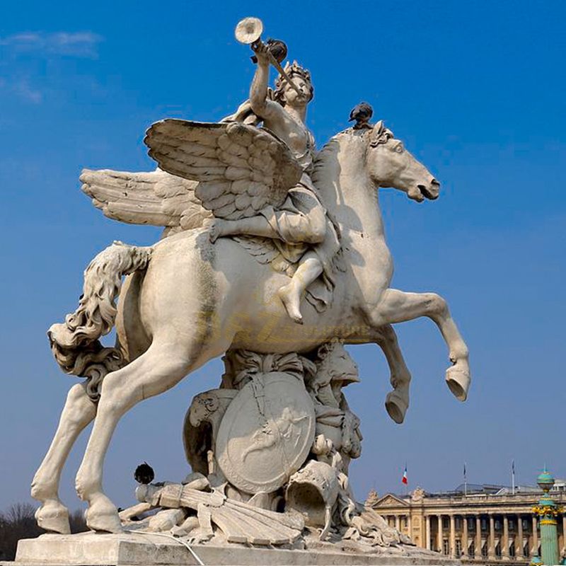 large pegasus statue