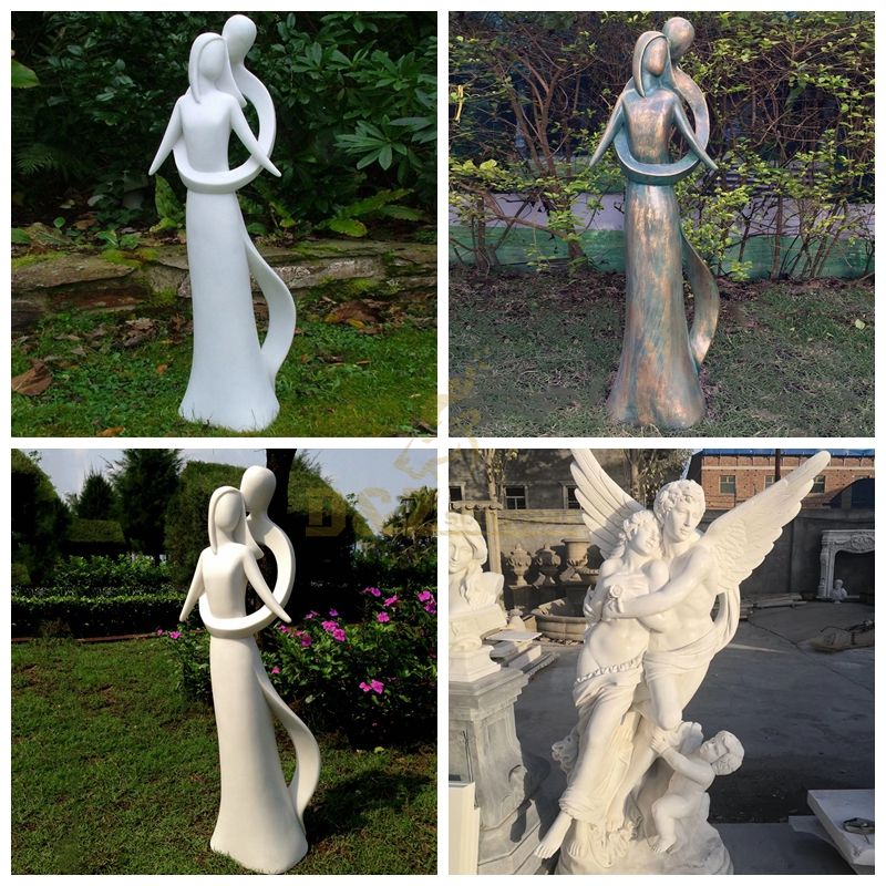 Marble enigma infinite love garden statue 132cm