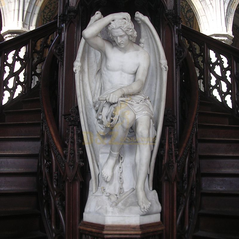 lucifer statue in church