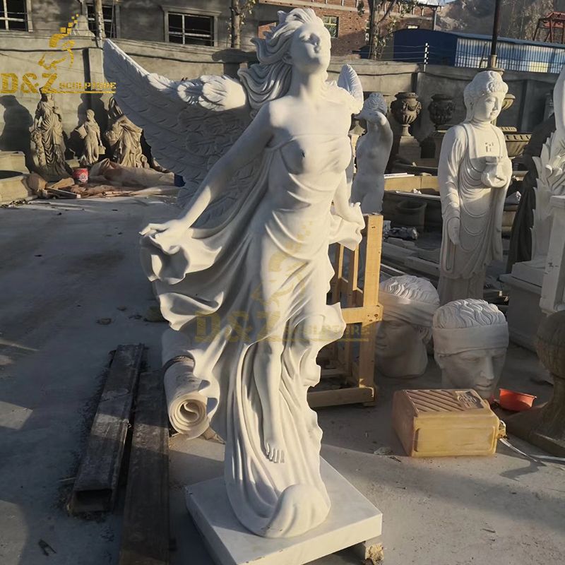 angel with open wings statue