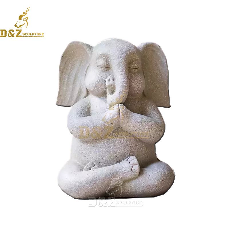 yoga elephant statue