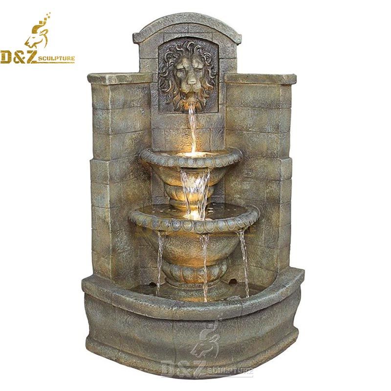 saint remy lion corner fountain