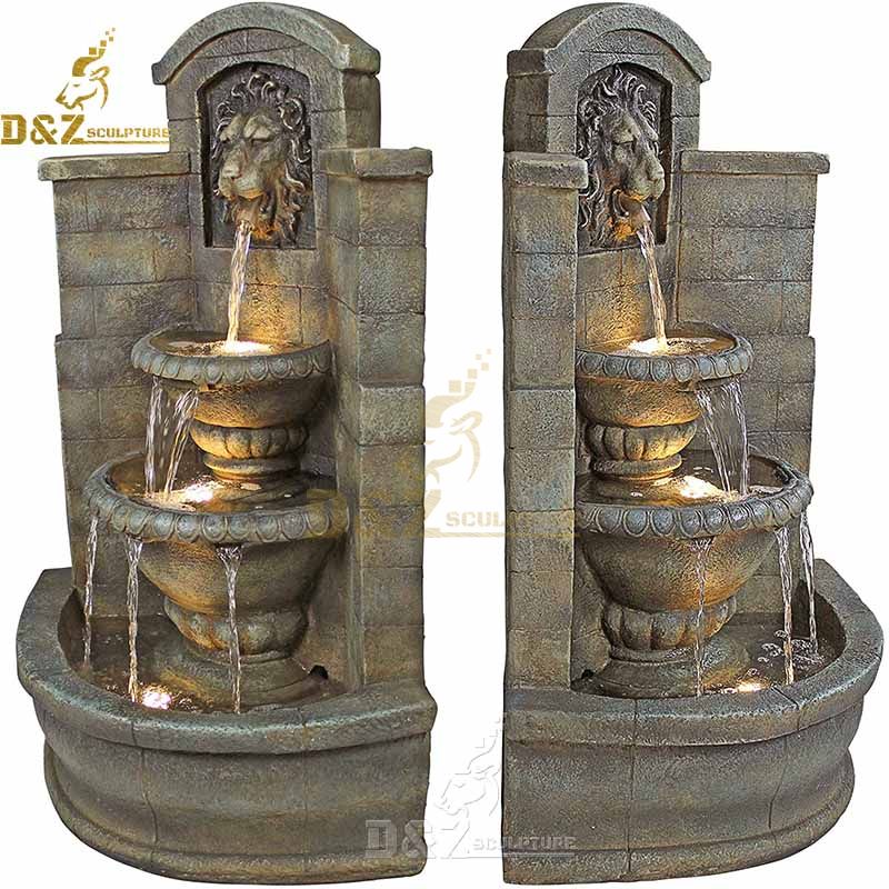 large outdoor corner fountain