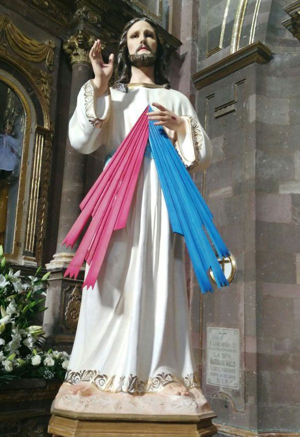 bronze the divine mercy statue