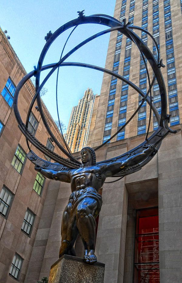 atlas statue rockefeller center new york 