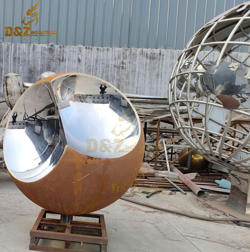 metal sphere decor