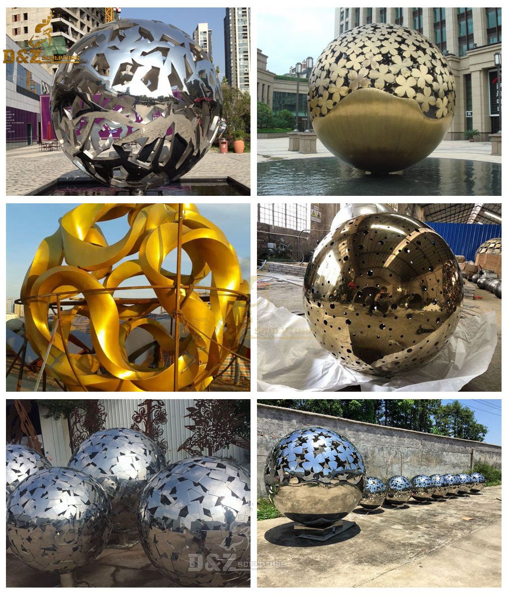 garden art metal sphere
