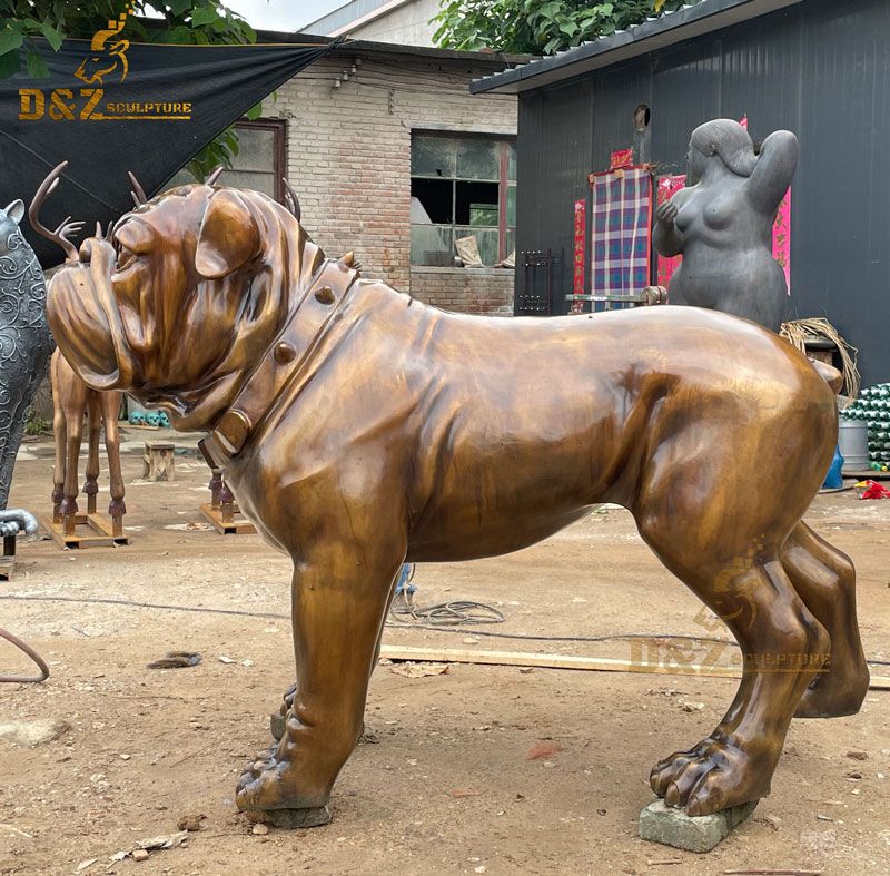 custom dog statues for  front porch