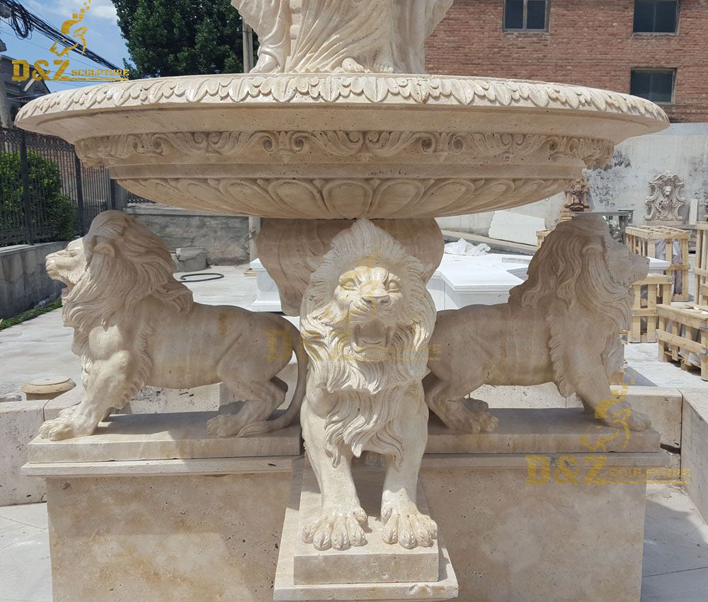 lion water fountain outdoor
