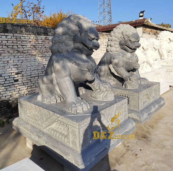 Chinese lion statue