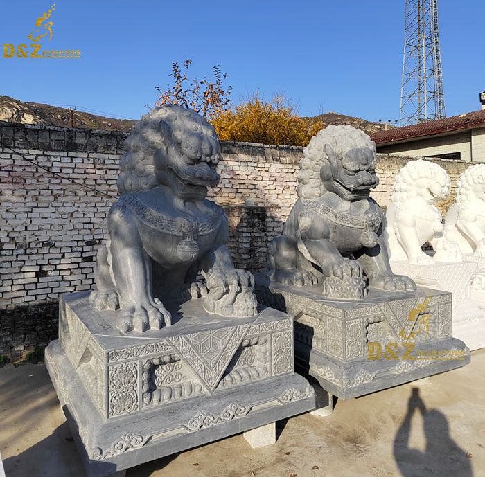 Chinese lion statue