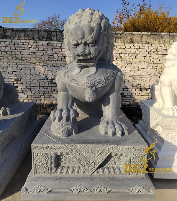 chinese lion garden statue