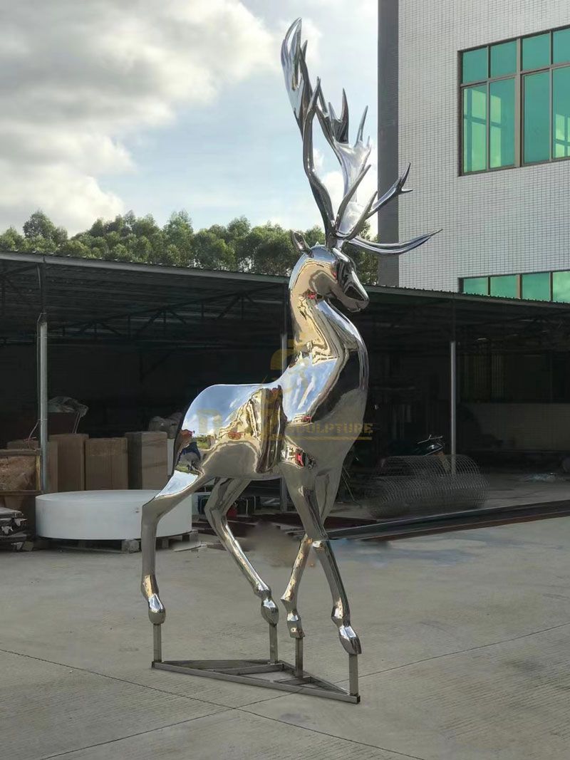 large deer statue