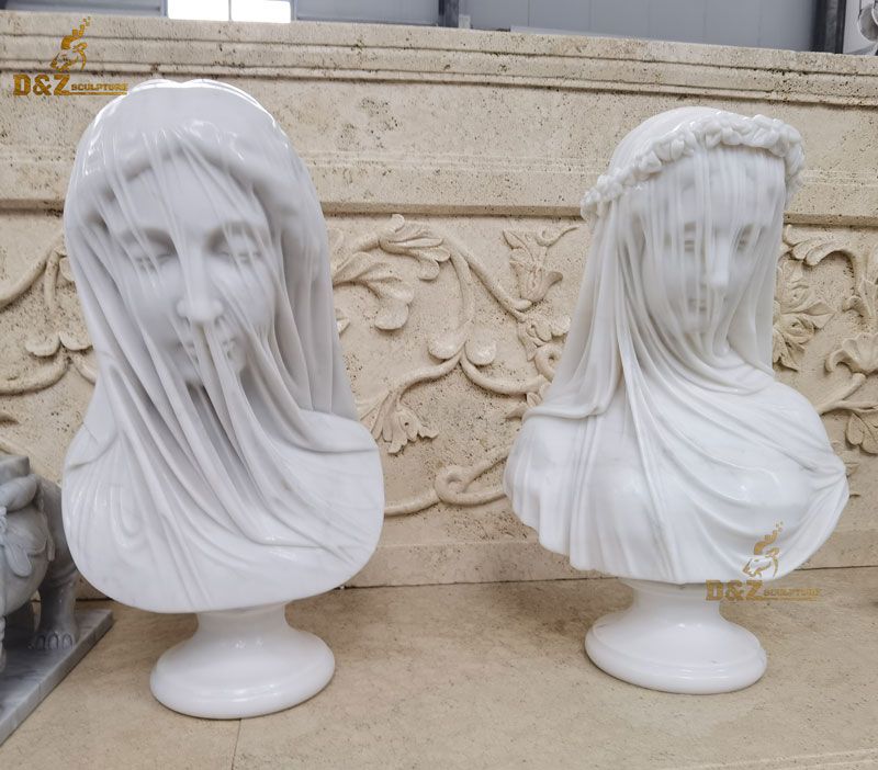 marble statue veil