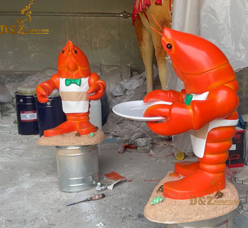 lobster butler statue