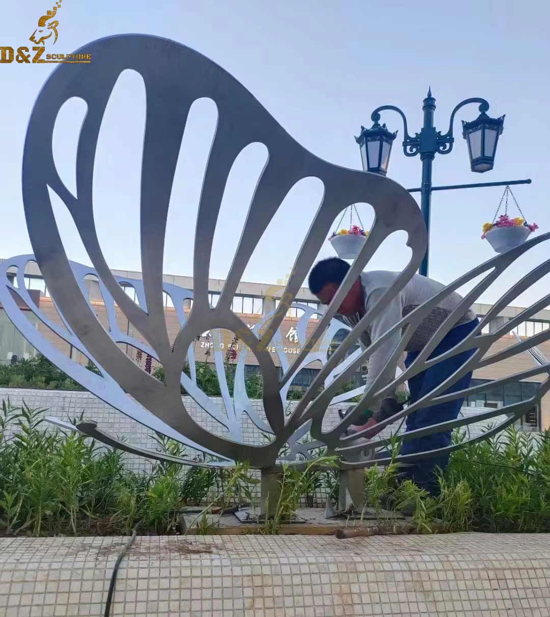 large butterfly sculptures