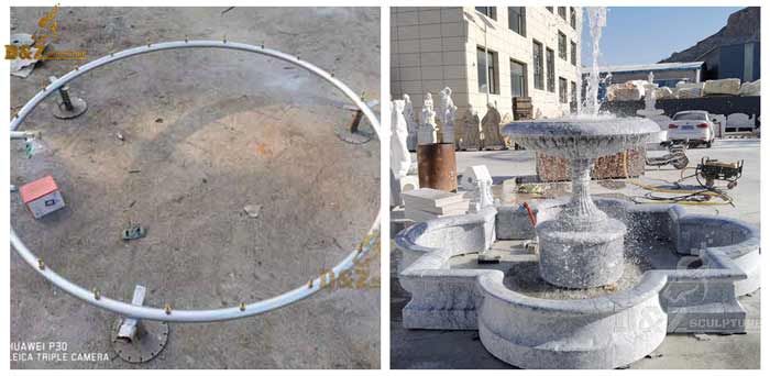 system for large outdoor fountains
