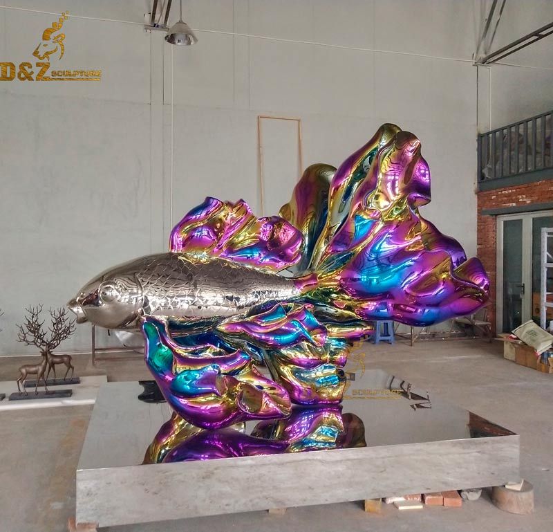 Large fish sculptures