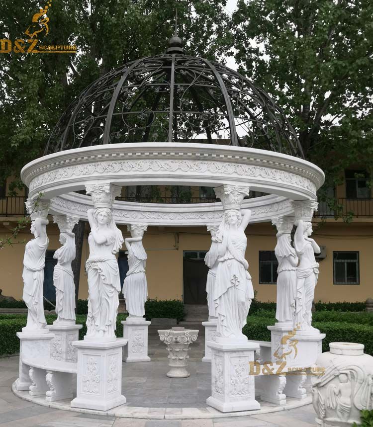 greek style marble gazebo