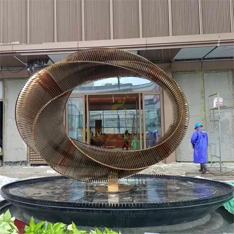 Large metal sculpture art garden sail design sculpture city square landscape decoration DZ-132