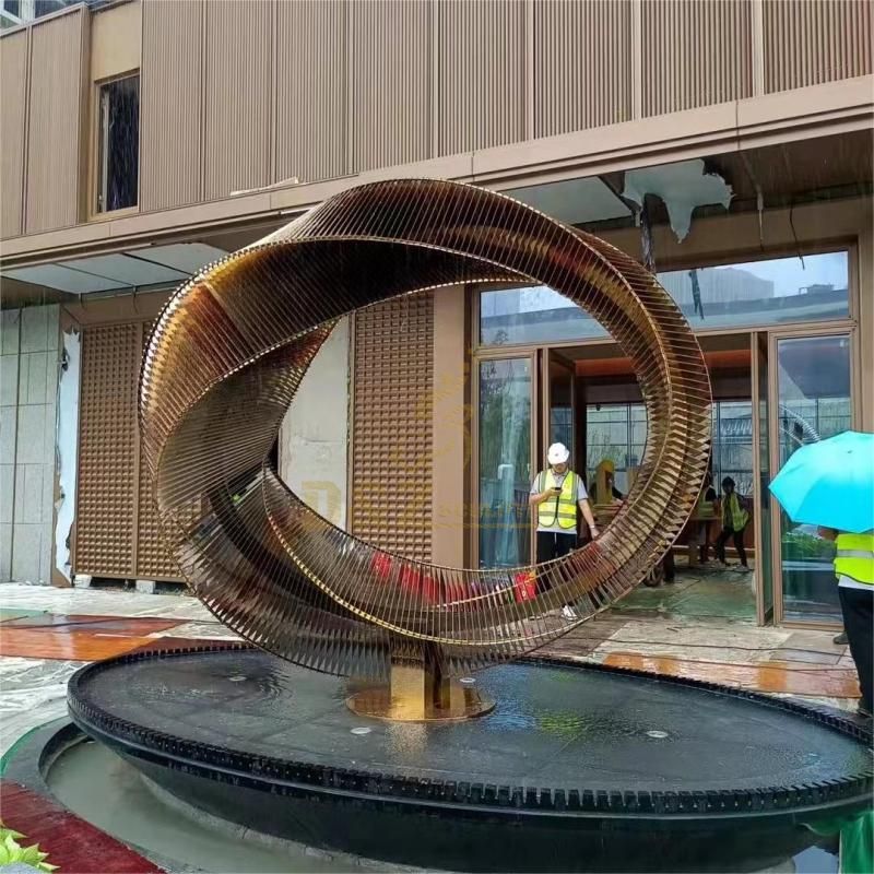 Large metal sculpture art garden sail design sculpture city square landscape decoration DZ-132