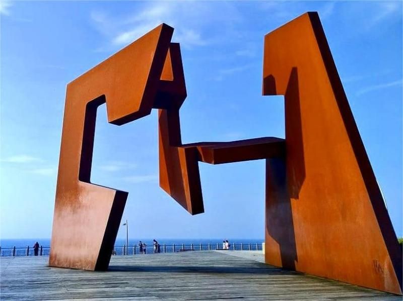 Customized large Corten Steel sculpture city landscape sculpture DZ-137