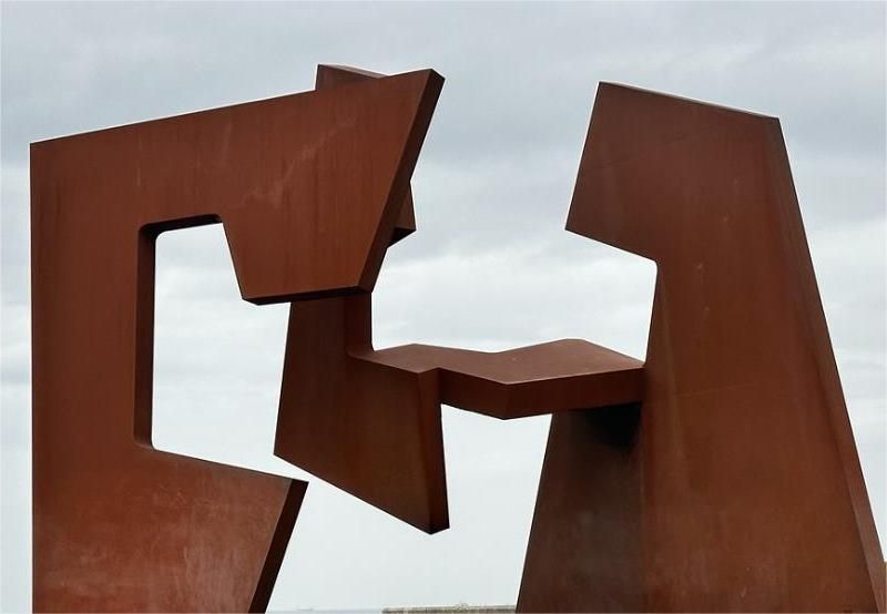 Customized large Corten Steel sculpture city landscape sculpture DZ-137