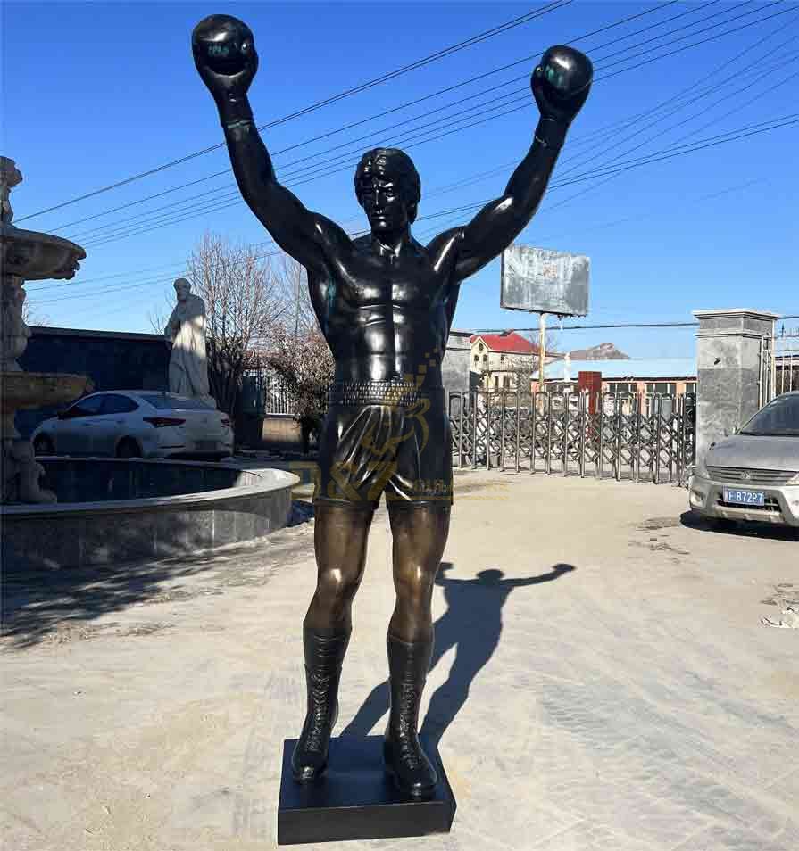 Custom Rocky Balboa Boxing Champion Bronze Statue DZ-286